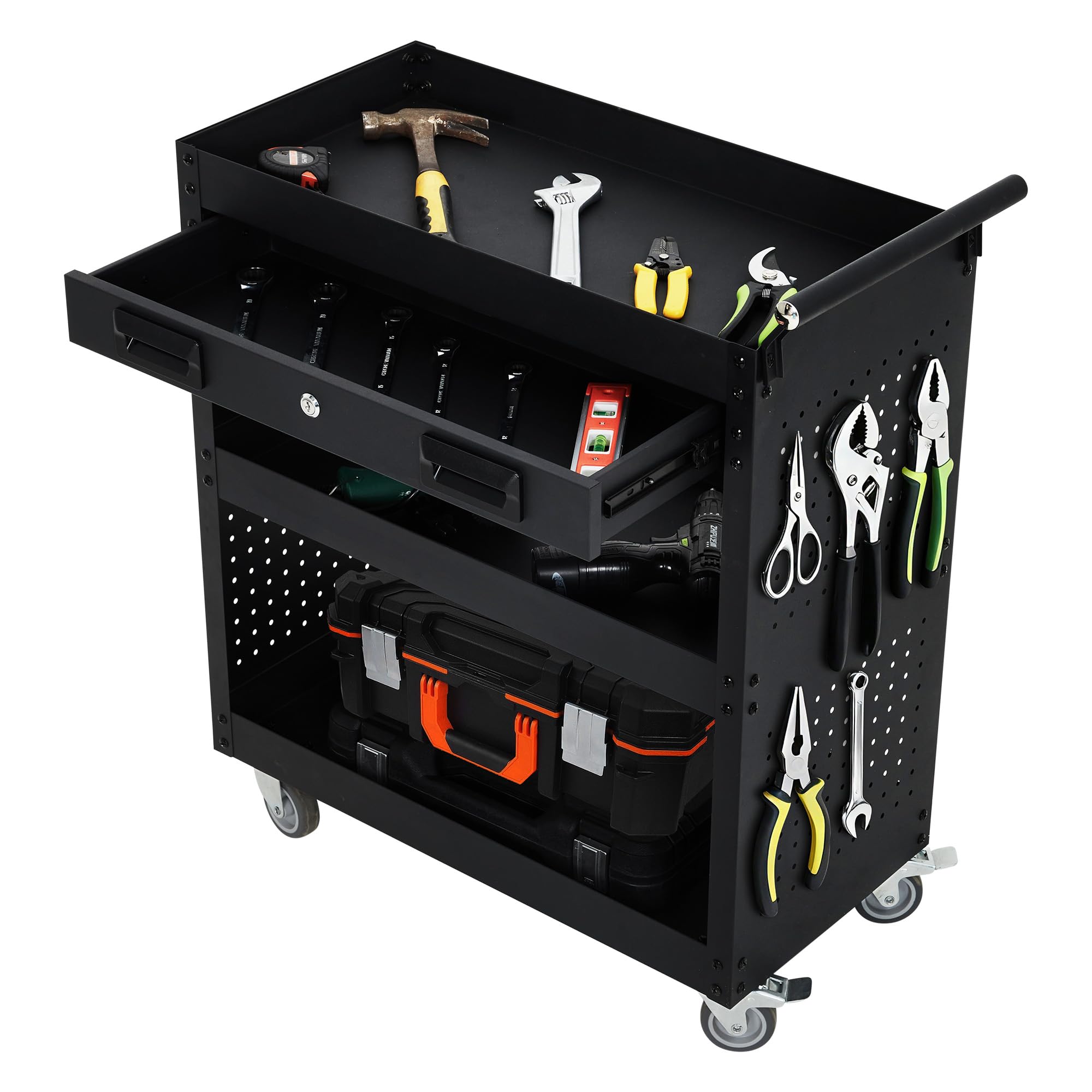 Amazon.co.jp: ガービー（Garvee）ツールキャビネット 工具ワゴン 4段